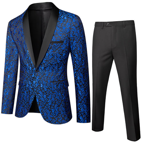 Men's Slim Fit Two-Pieces Suit | Business Casual