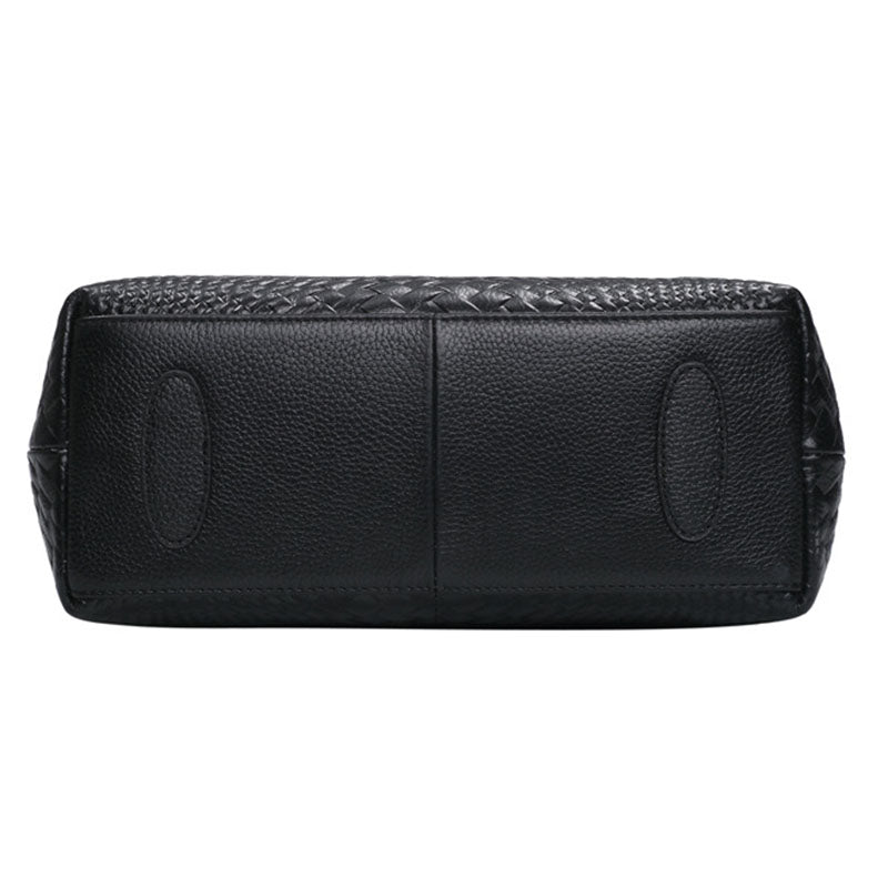 Women's Genuine Leather Woven Bag, Crossbody Small Bag, Messenger Bag