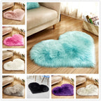 Plush Heart Shaped Non-Slip Fluffy Rug, Living Room Decor