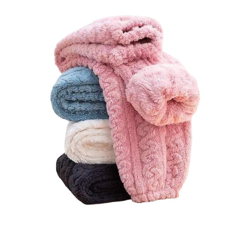 Women's Coral Fleece Thickened Warm Pants