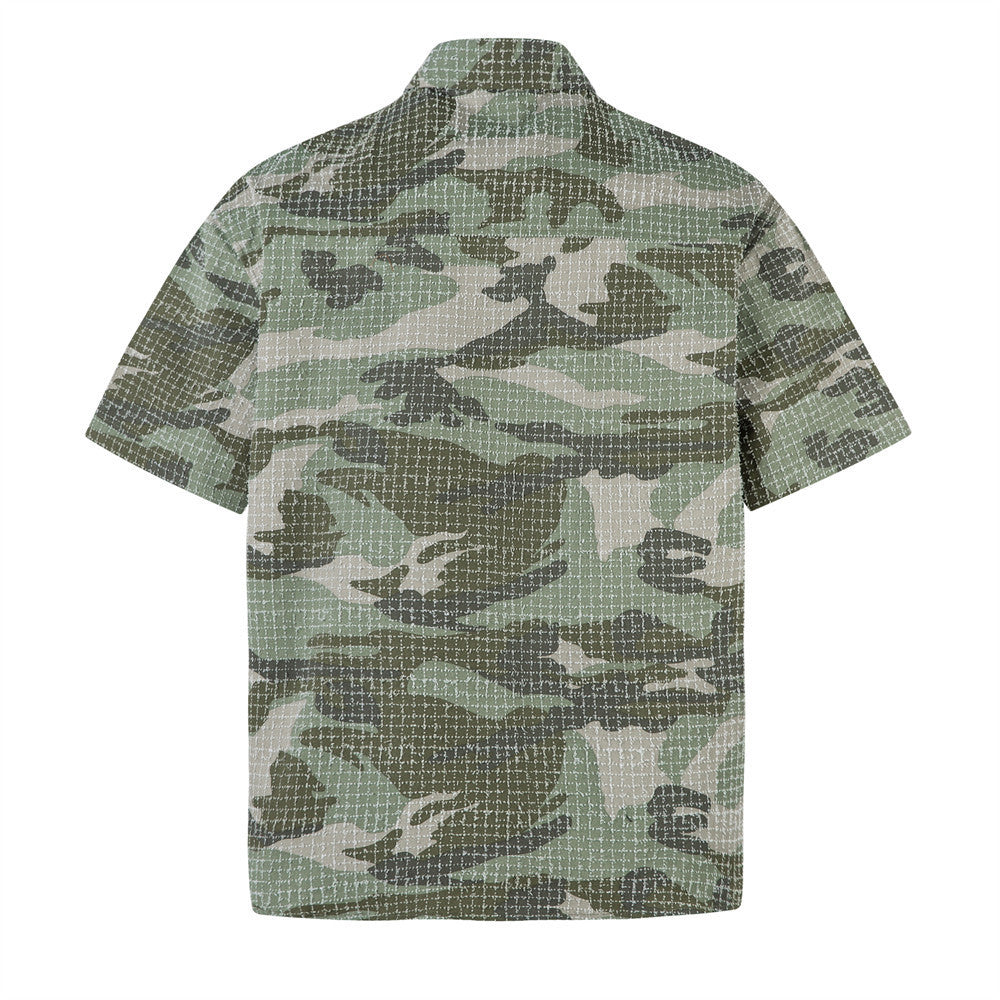 Men's American-style Retro Camouflage Short-sleeved Shirt