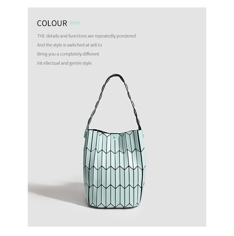 Geometric Rhombus Colour Matching Shoulder Bag