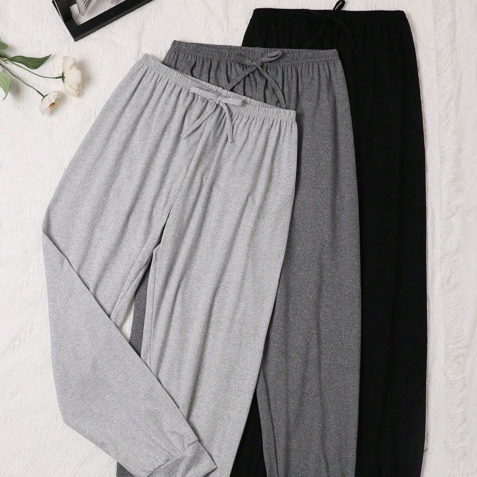 Relaxed Fit Lounge Trousers | 3-Pack Set