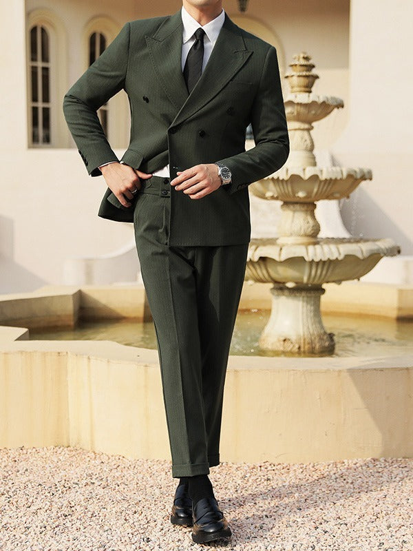 Men’s Double Breasted Thick Suit