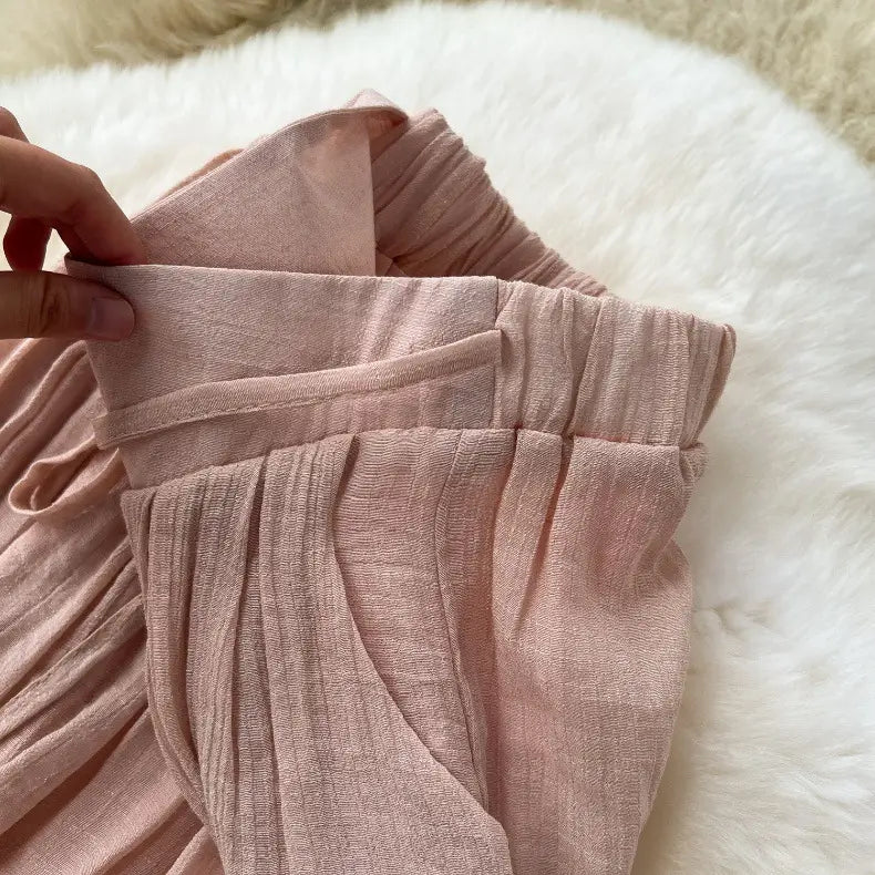 Girls’ Lightweight High Waist Chiffon Pants