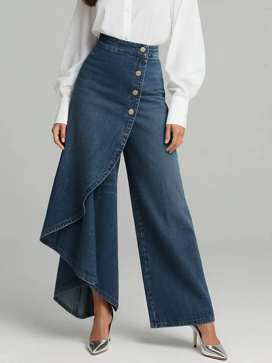 Women's Casual Denim-Style Pants | Premium Modest Fashion