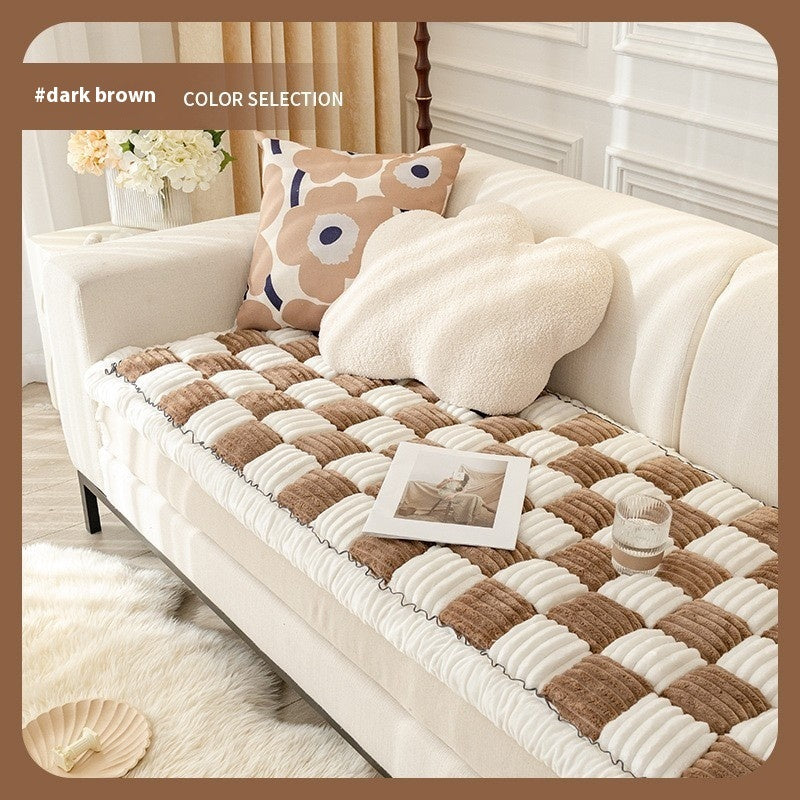 Chessboard Pet Blanket - Warm Reversible Kennel Pad & Sofa Cover