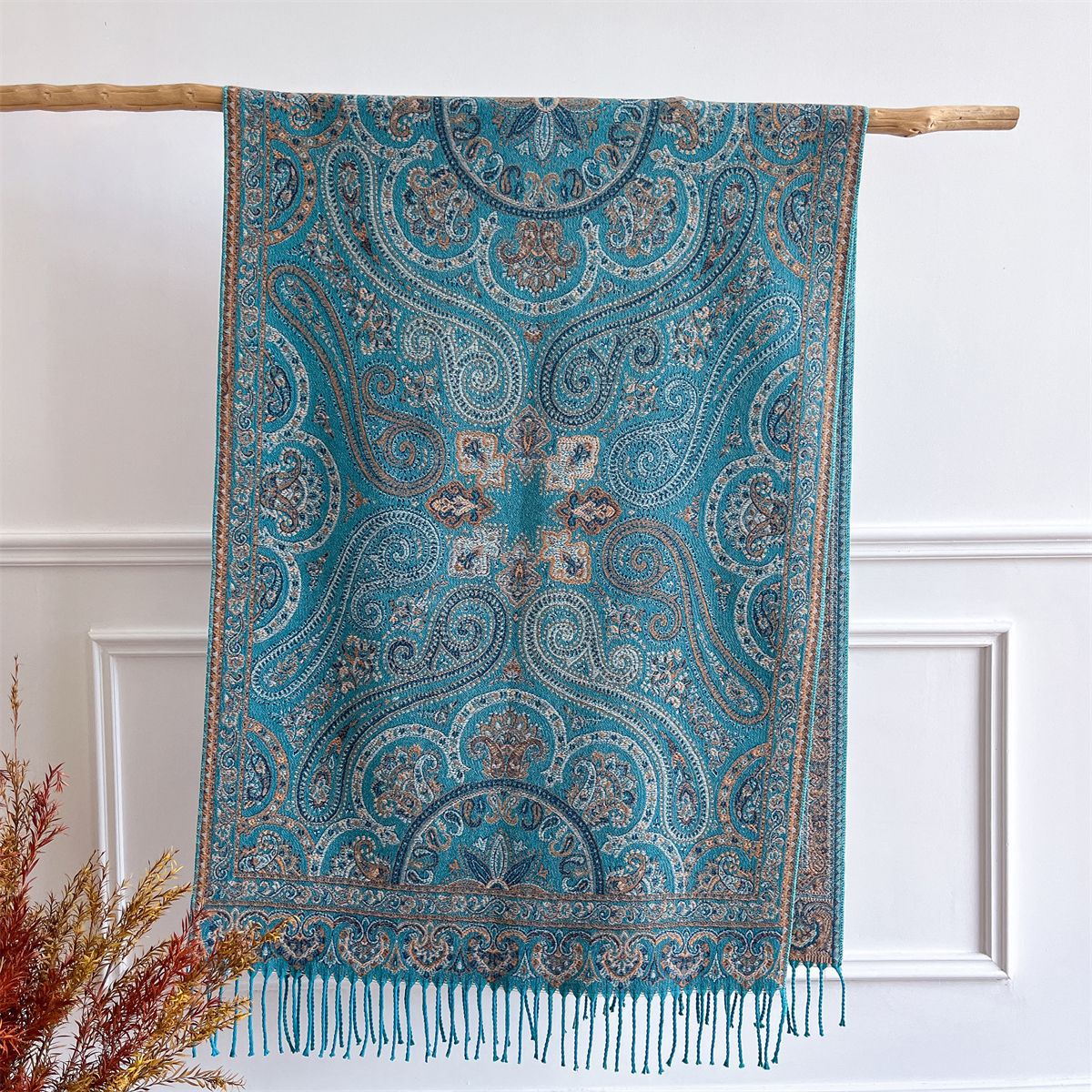 Ethnic-style Versatile Extra-thick Scarf For Women