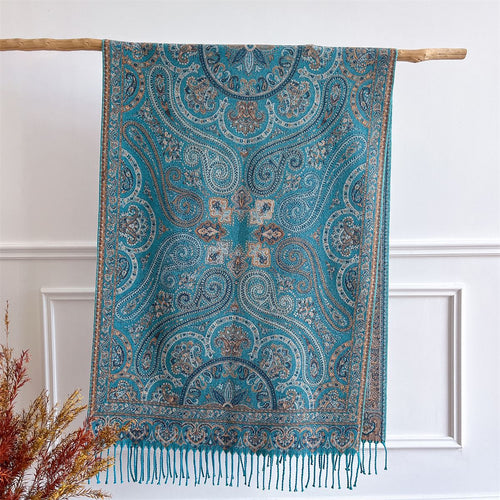Ethnic-style Versatile Extra-thick Scarf For Women
