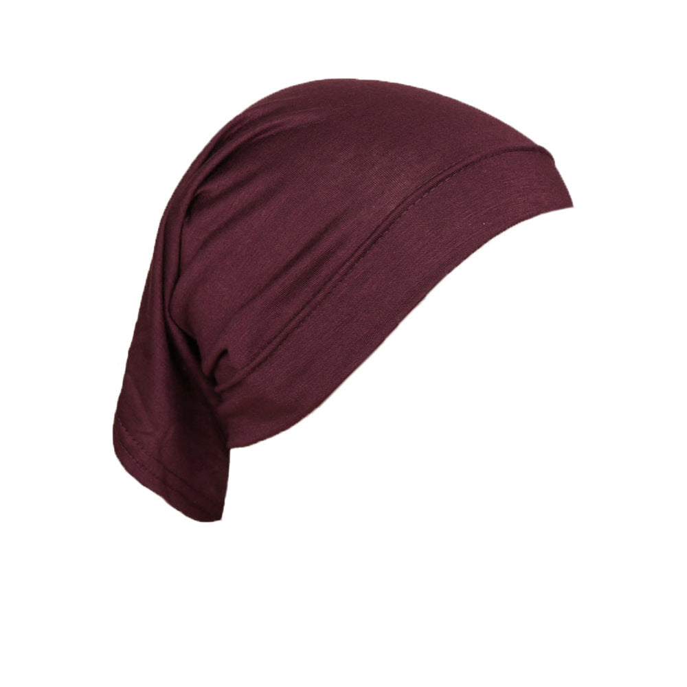 Modal Monochrome Hijab Cap - Elastic Cotton Inner Bonnet