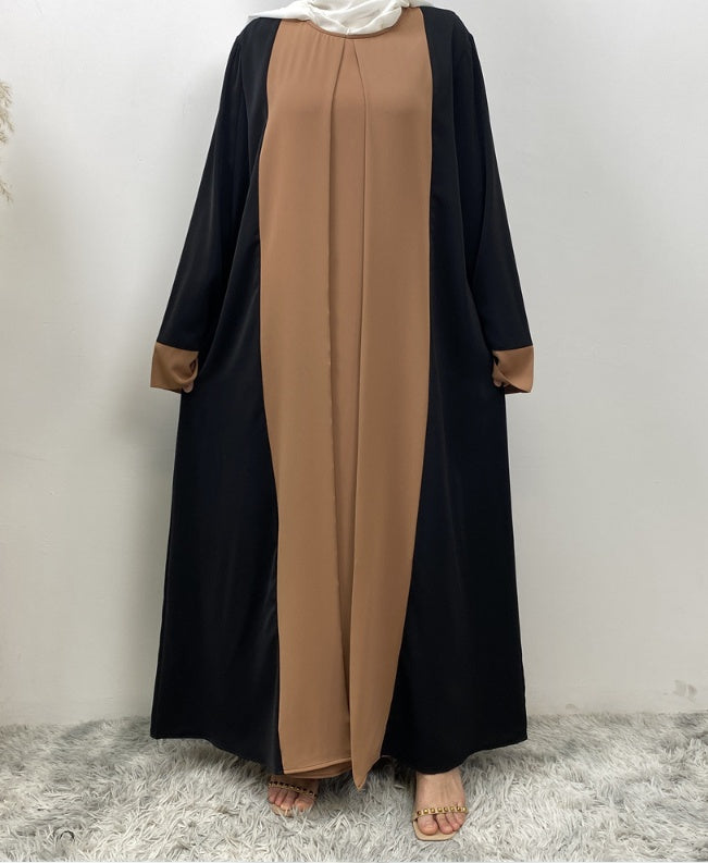 Patchwork Two-Pieces Abaya Set