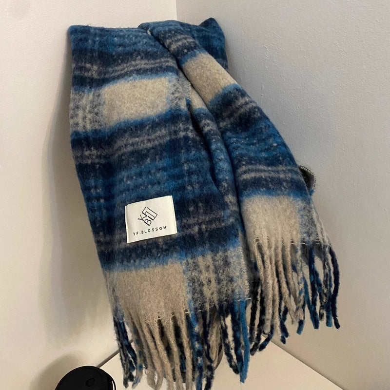 Women's Plaid Winter Scarf