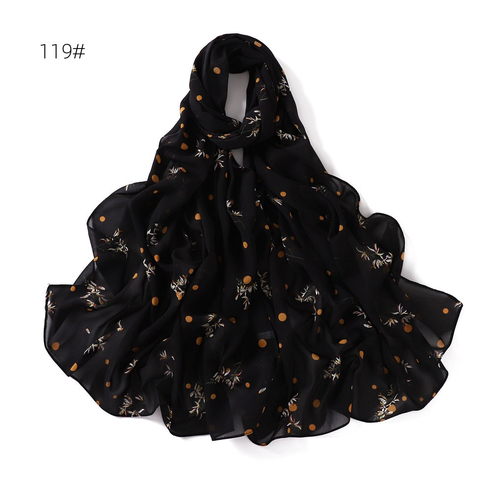 Women's Printed Chiffon Scarf