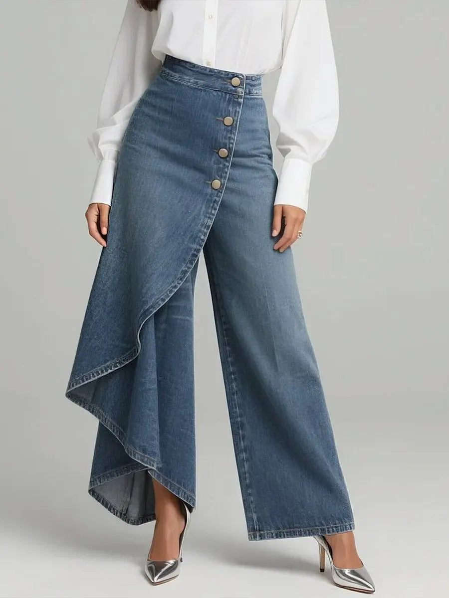 Women's Casual Denim-Style Pants | Premium Modest Fashion