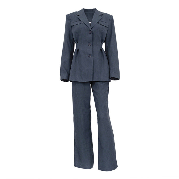 Tailored Blazer & Trousers Co-ord Set - Grey