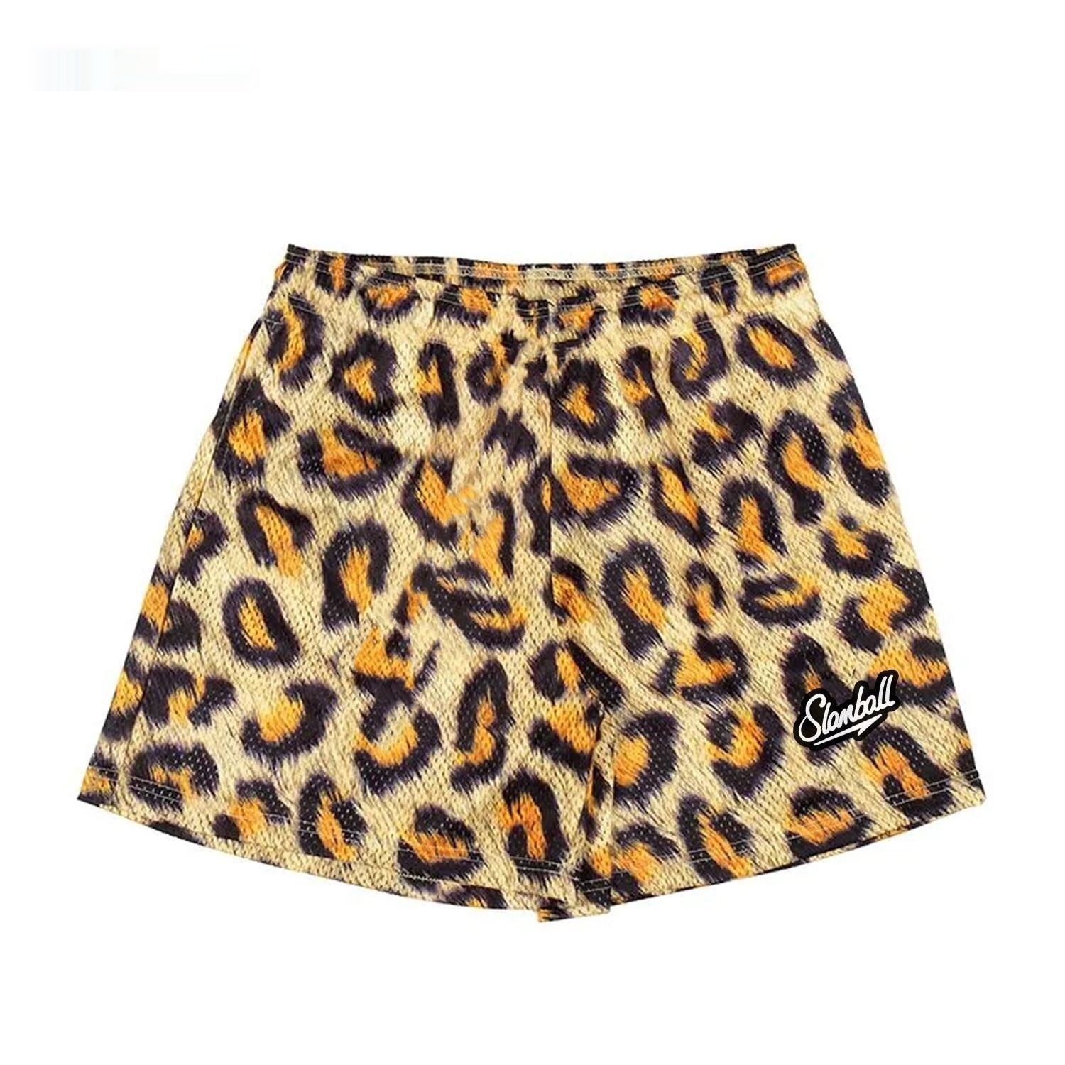 Leopard Print Fitness Training Shorts Men's Sports Pants Basketball