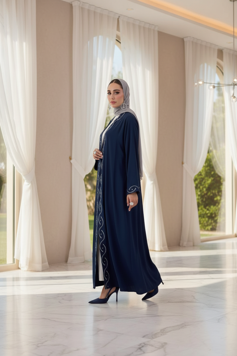 Stone Detailed Premium Abaya
