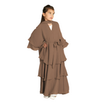 Children's Elegant Three-layer Chiffon Dress, Children's Hijab Dress