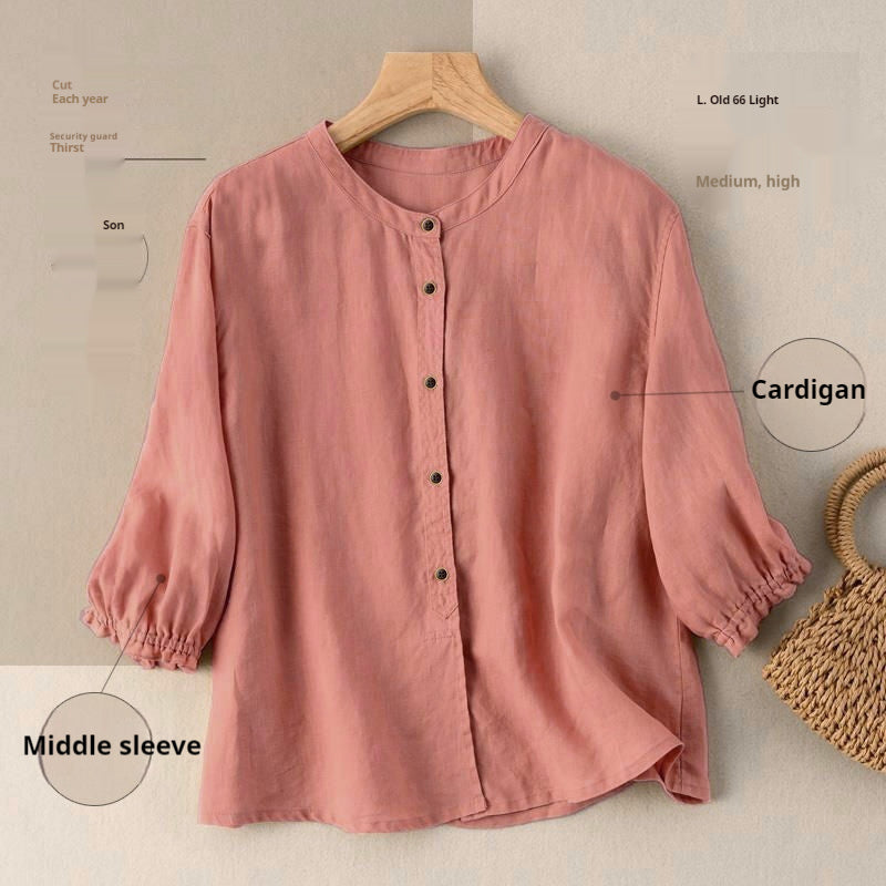 Damen Sommerbluse im Retro-Stil