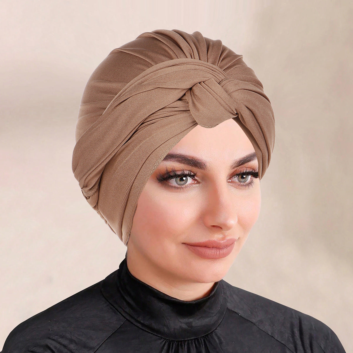 Solid Colour Bonnet Hijab, Headscarf For Muslim Women