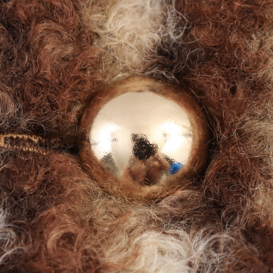 Women's British Style Woolen Striped Wide Coat