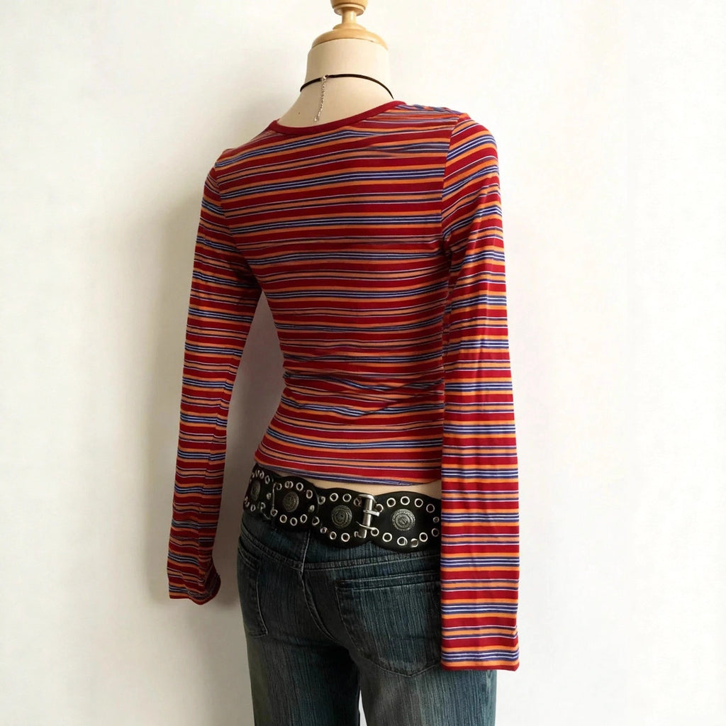 Gestreiftes Langarmshirt für Damen