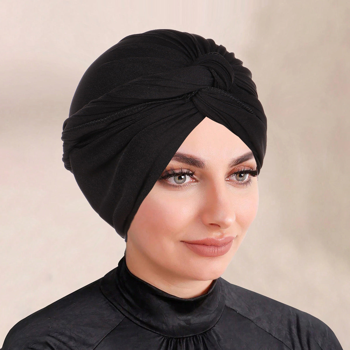 Solid Colour Bonnet Hijab, Headscarf For Muslim Women