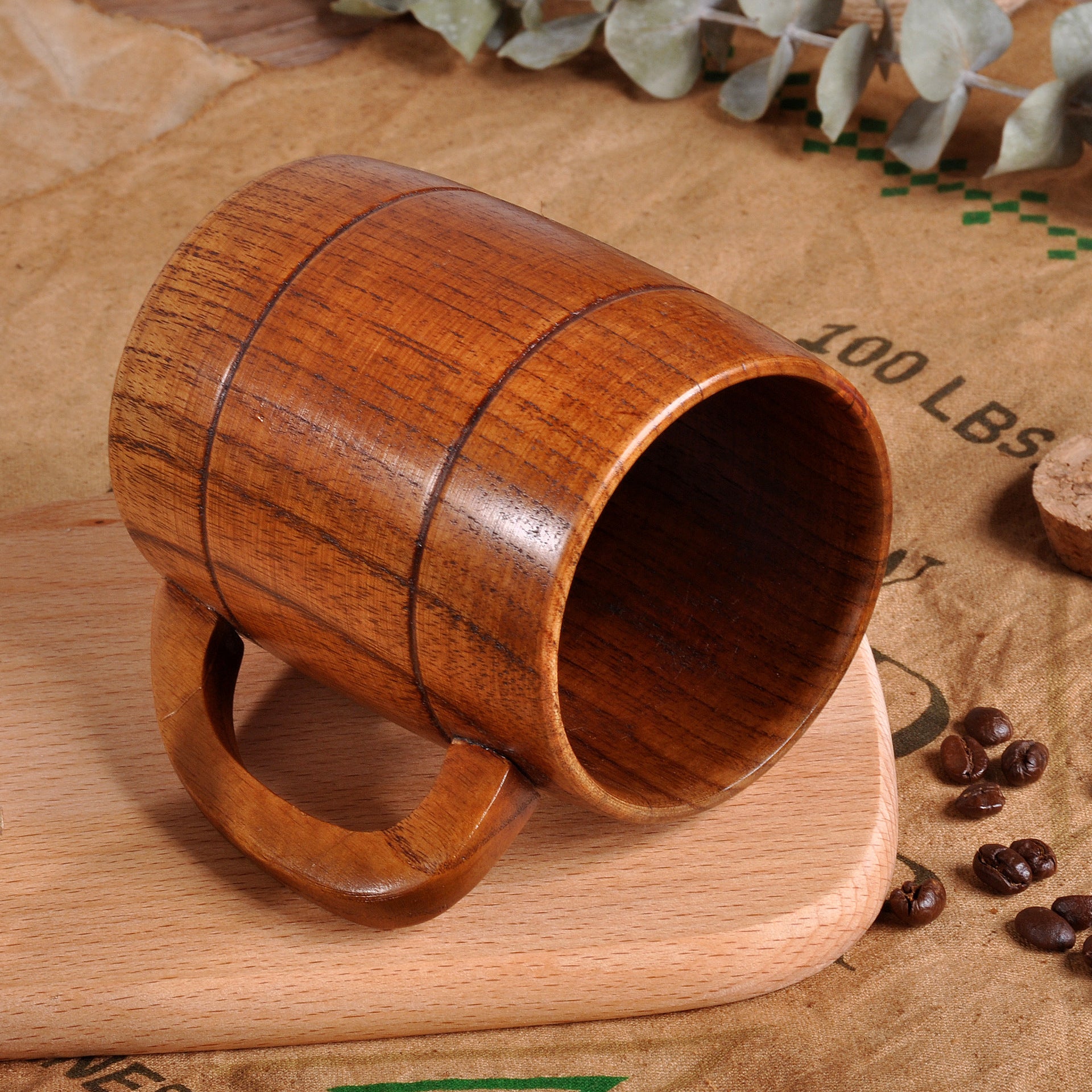 Handcrafted Jujube Wood Mug | Sustainable Drinkware