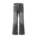 Vintage Washed Straight-Leg Denim Trousers