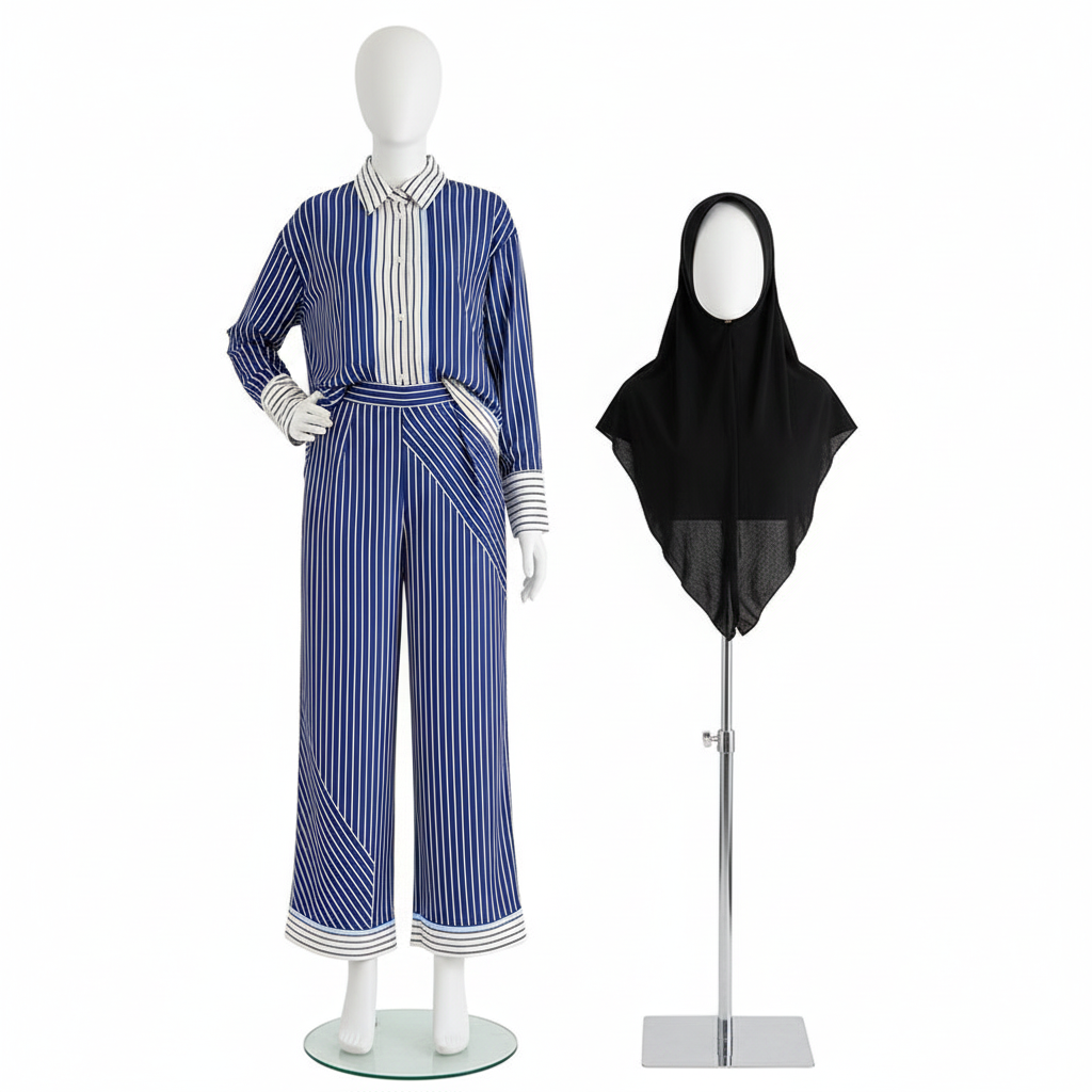 Women's Striped Patchwork Shirt and Casual Pants