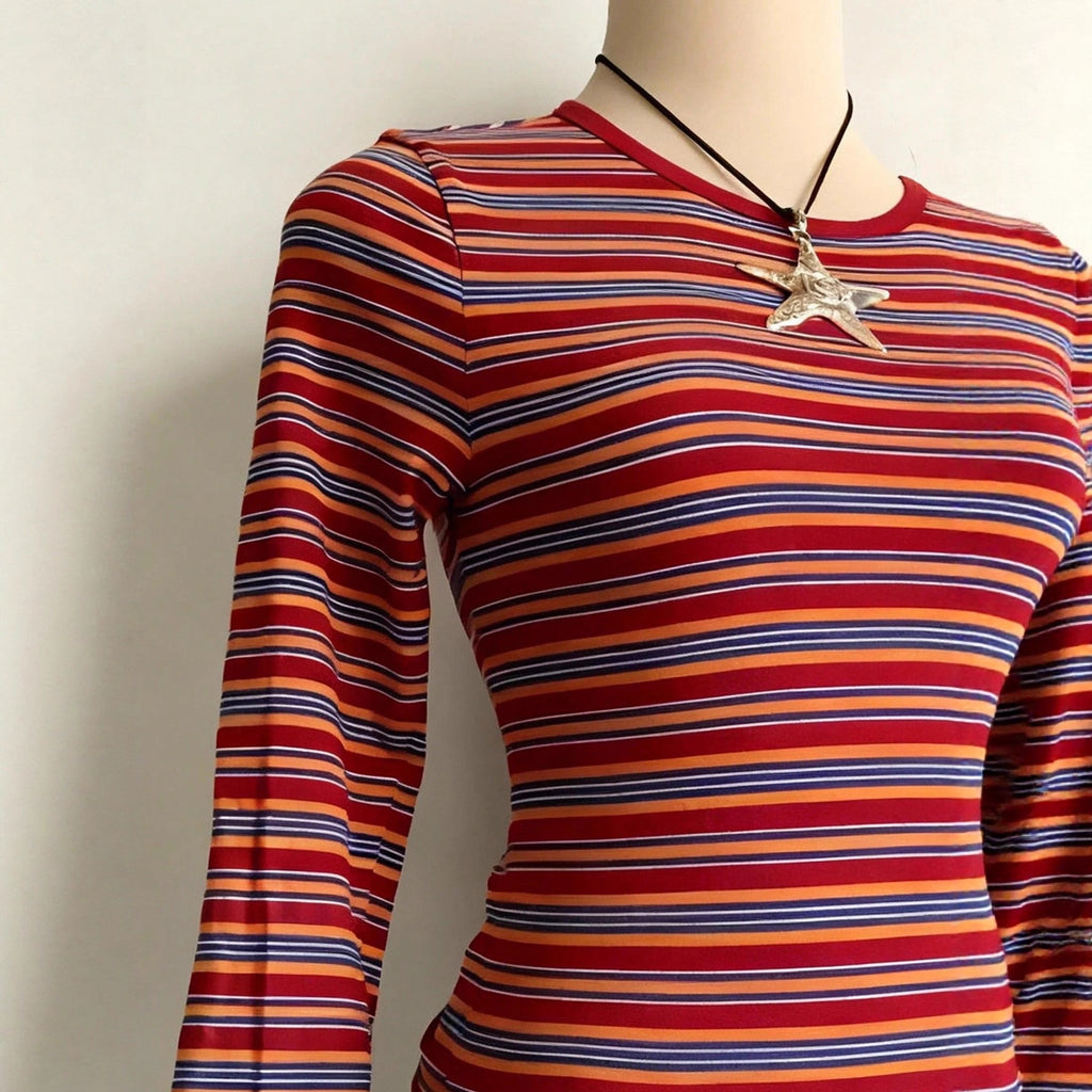 Gestreiftes Langarmshirt für Damen