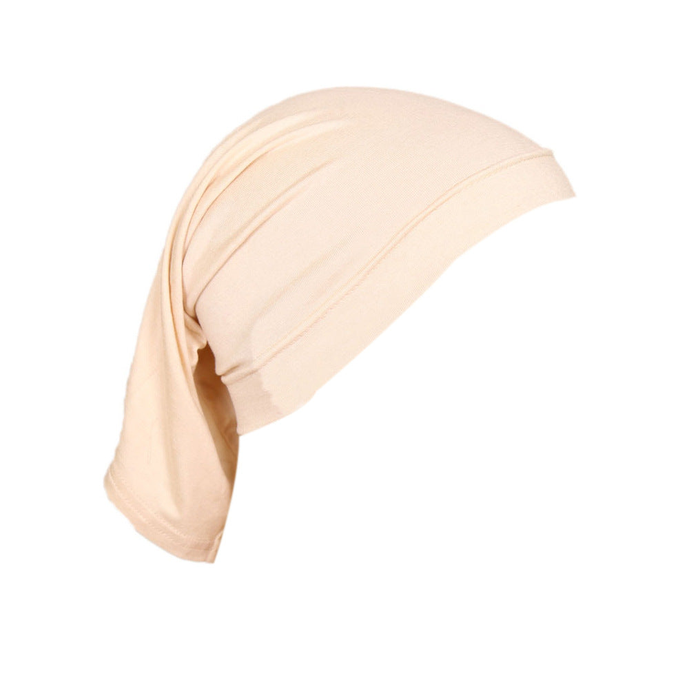 Modal Monochrome Hijab Cap - Elastic Cotton Inner Bonnet