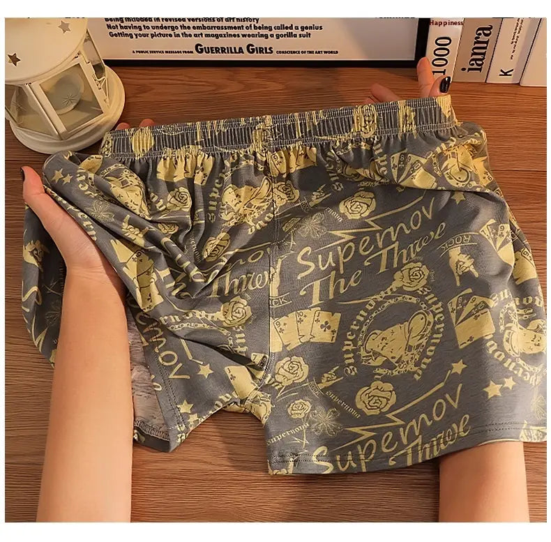 Cotton Casual Print Boxer Shorts