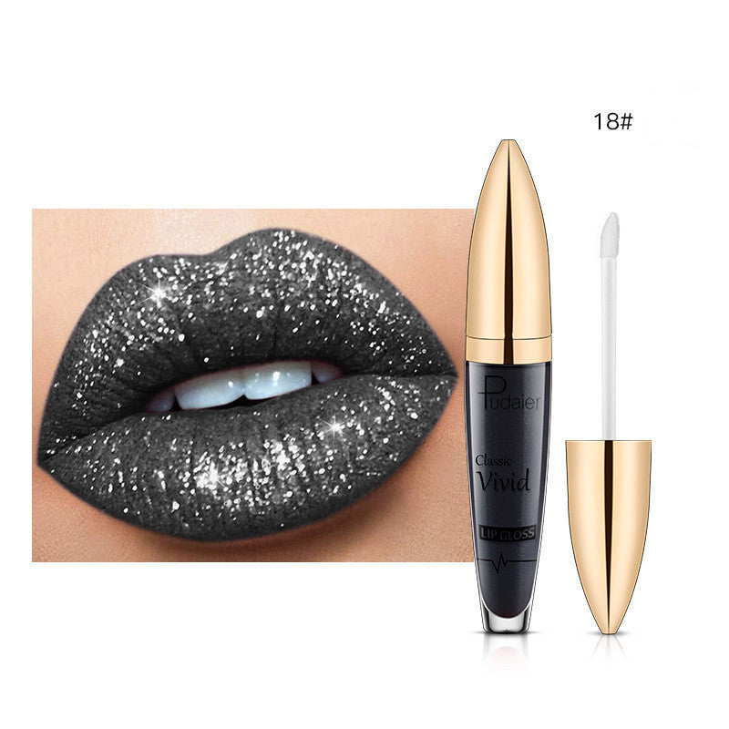 Pudaier Glitter Flip Matt Schimmer Lipgloss