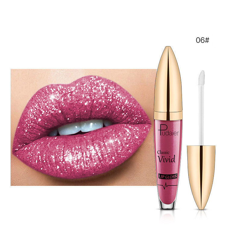 Pudaier Glitter Flip Matt Schimmer Lipgloss