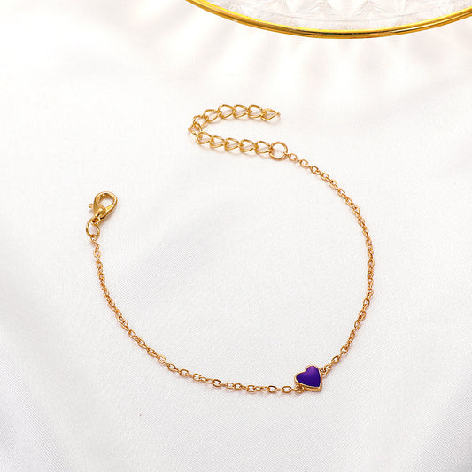 Pfirsichherz Armband, Valentinstagsgeschenk