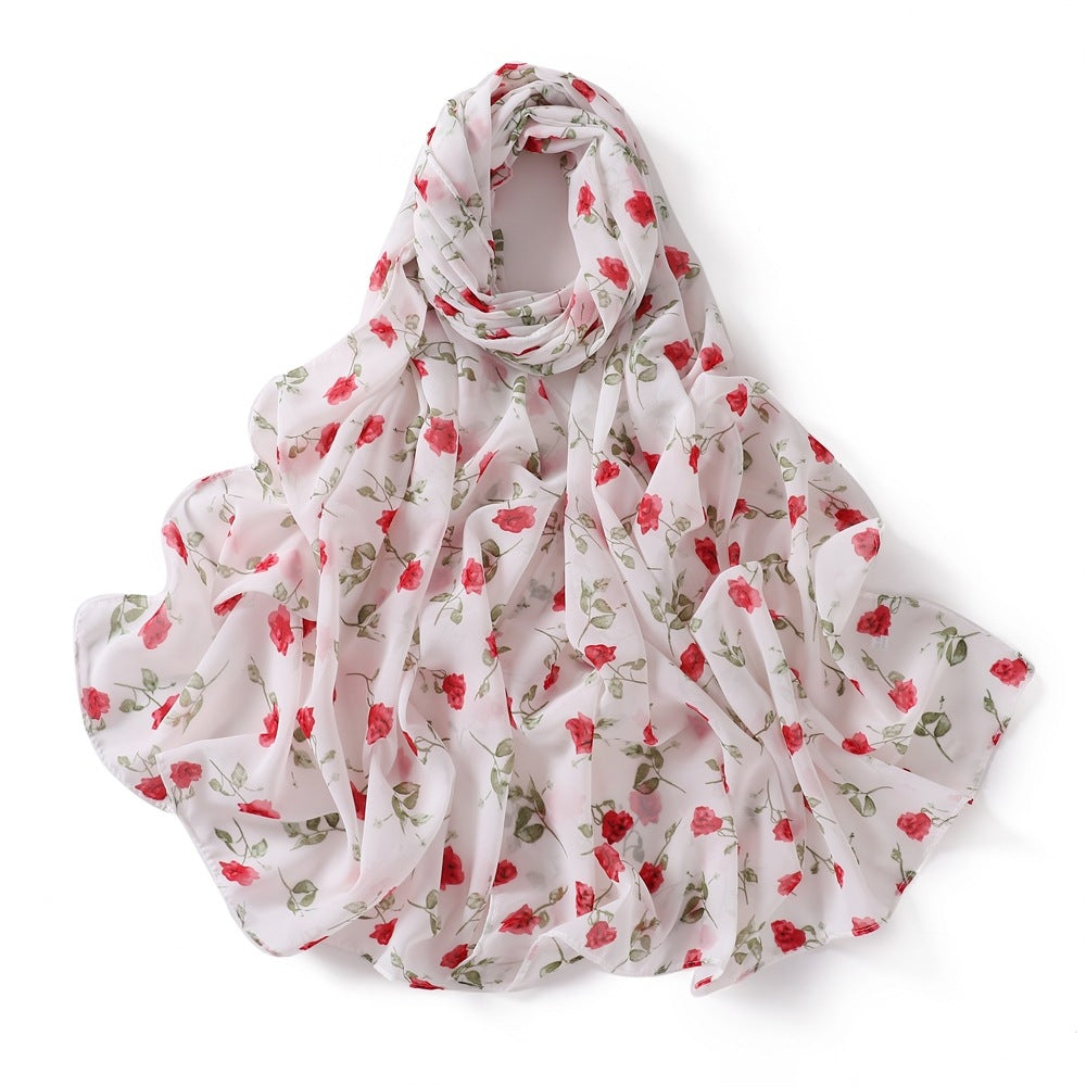 Women's Printed Chiffon Scarf