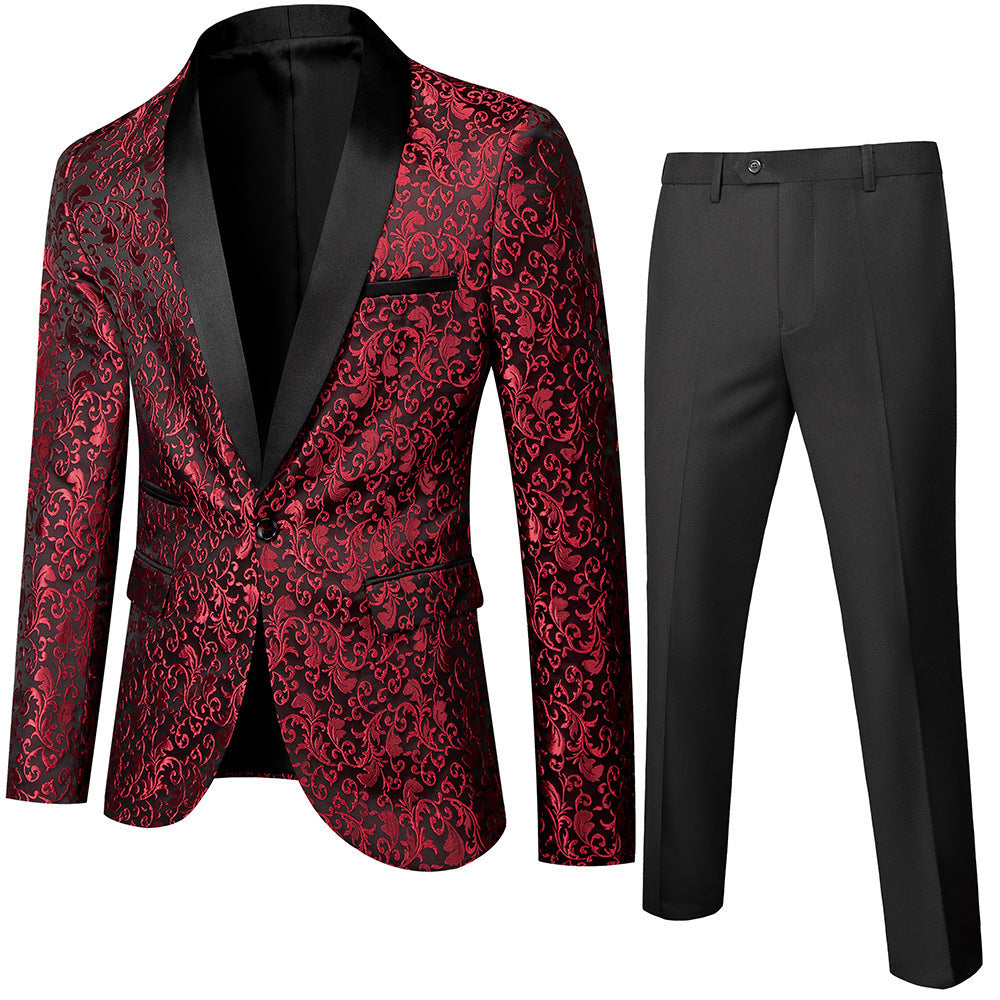 Men's Slim Fit Two-Pieces Suit | Business Casual