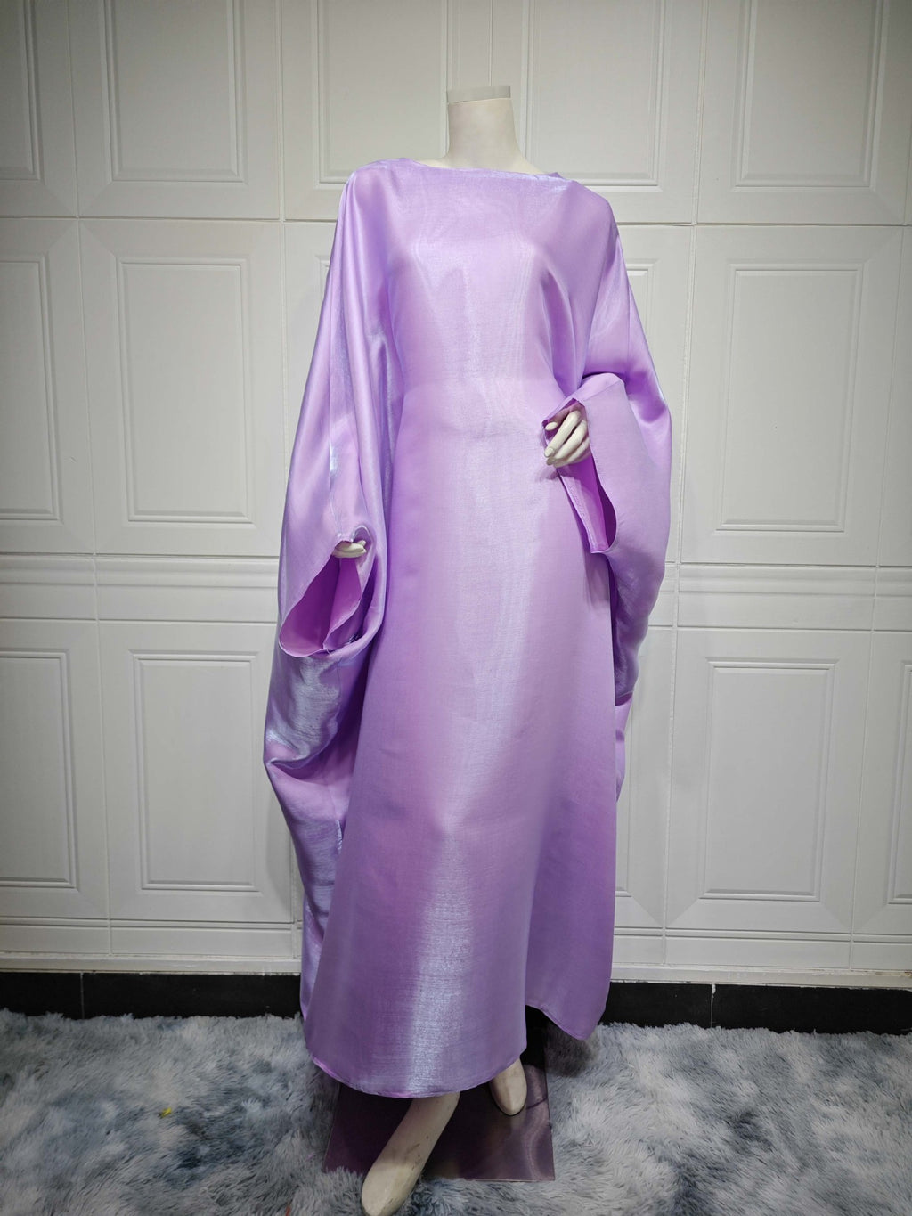 Silk Shimmer Abaya Cape - Middle Eastern Cinched Modest Fashion