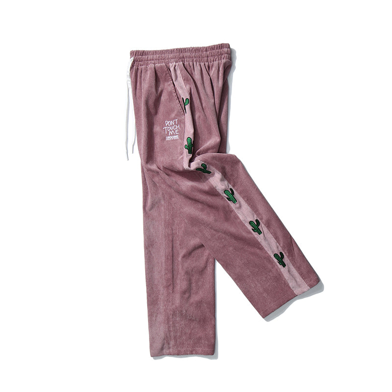 Corduroy Wide-Leg Trousers - Relaxed Fit