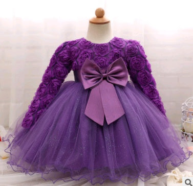 Langärmliges Brautkleid für Kinder