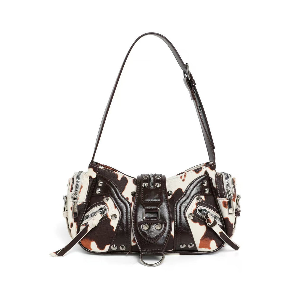 Street Style Crossbody Bag | Edgy Biker Shoulder Bag