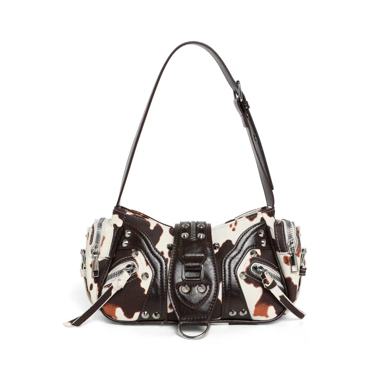 Street Style Crossbody Bag | Edgy Biker Shoulder Bag