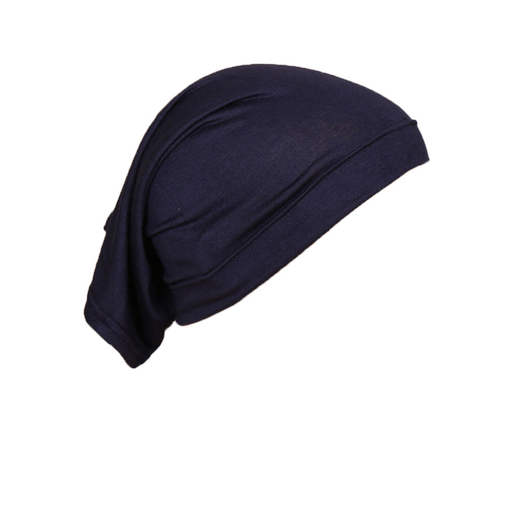 Modal Monochrome Hijab Cap - Elastic Cotton Inner Bonnet