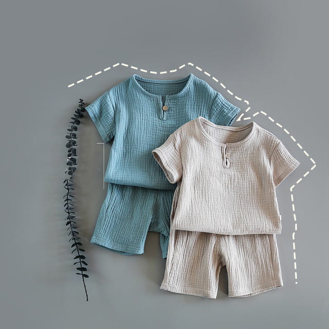 Kids’ 2-Pieces Summer Set Short Sleeve top with Shorts Set for Boys