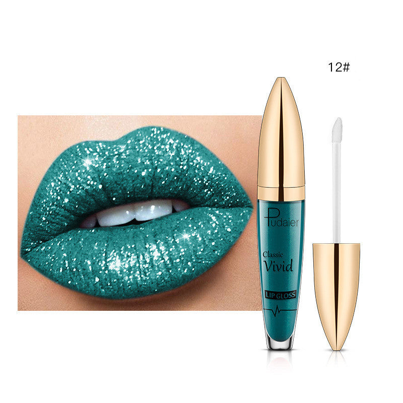 Pudaier Glitter Flip Matt Schimmer Lipgloss