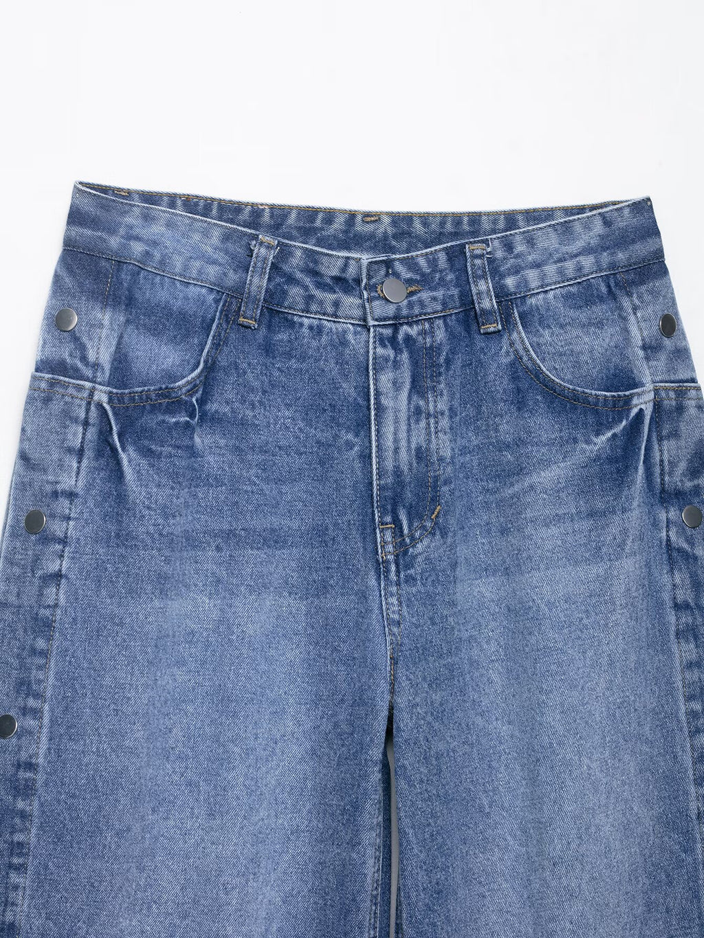 High-Waist Baggy Straight Jeans | Modest Denim | neomodest