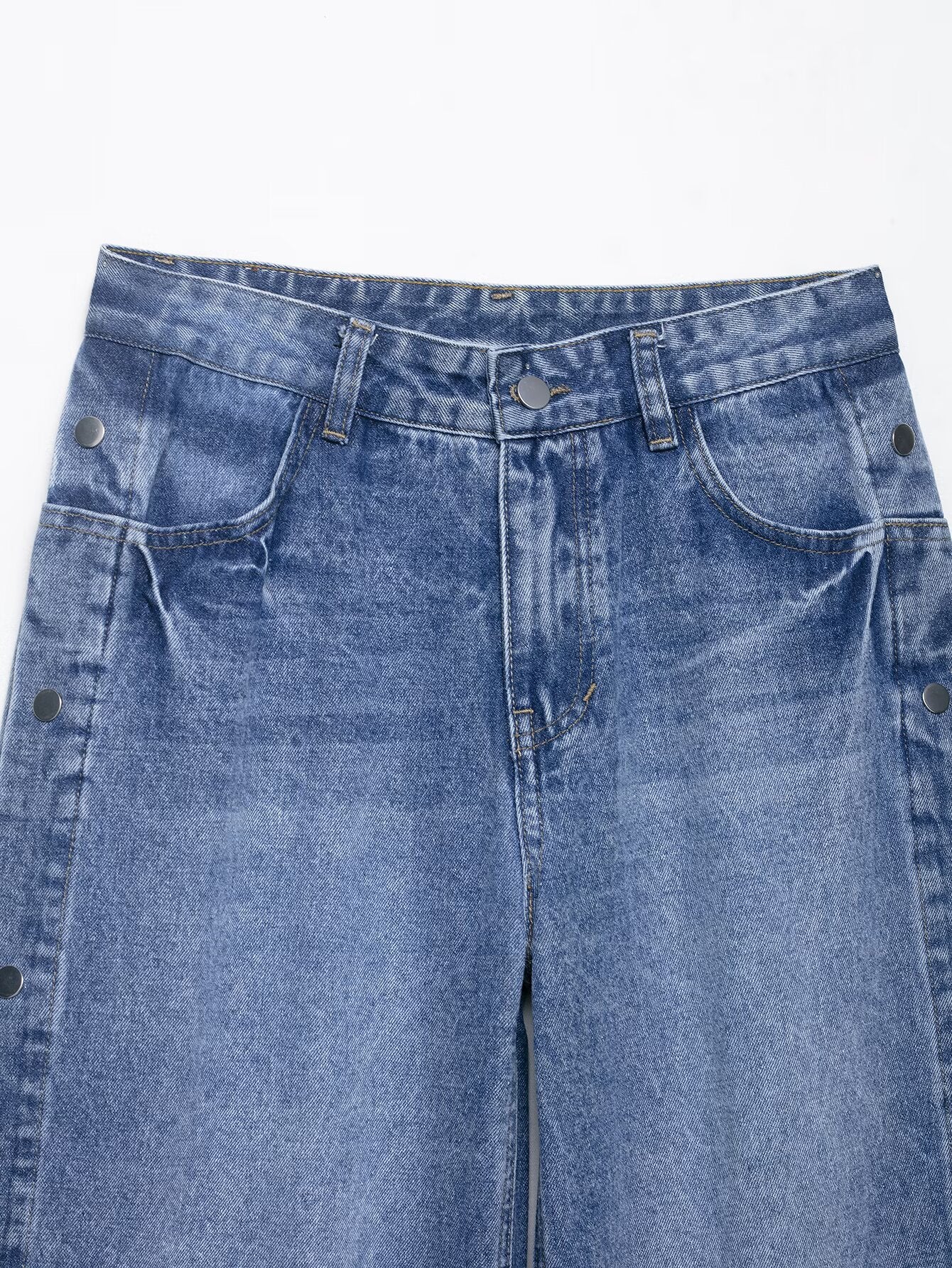 High-Waist Baggy Straight Jeans | Modest Denim | neomodest