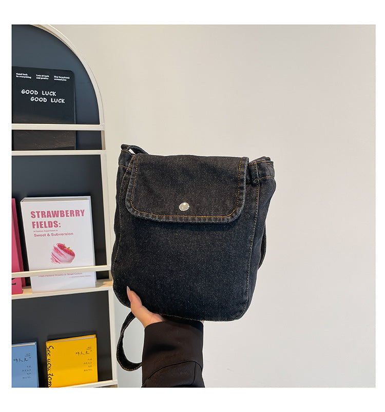 Denim Crossbody Bag - Urban Minimalist Shoulder Bag