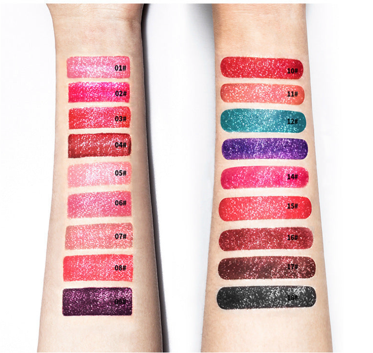 Pudaier Glitter Flip Matt Schimmer Lipgloss